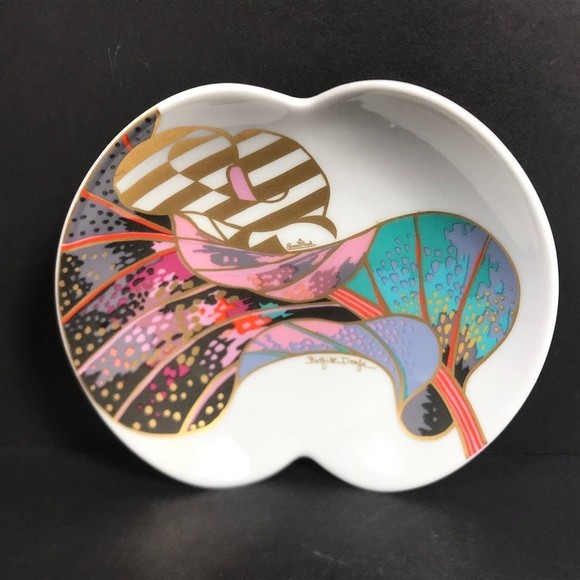 Rosenthal Ceramic bowl, Brigitte Doege Abstract dish German contemporary - Picture 3 of 10